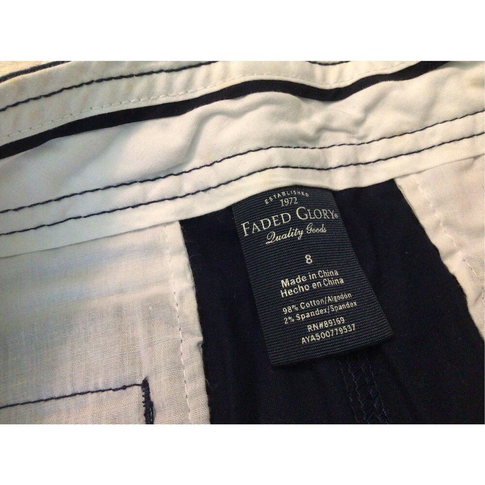 Faded Glory Chino shorts NWT size 8 - Picture 3 of 4